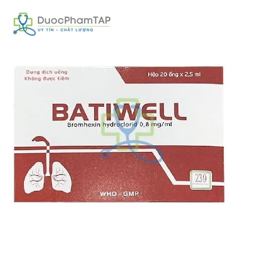Batiwell - Bromhexin 0.8mg 23 tháng 9