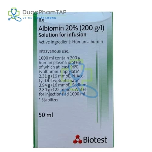 Albiomin 20% (200g/l) 50ml