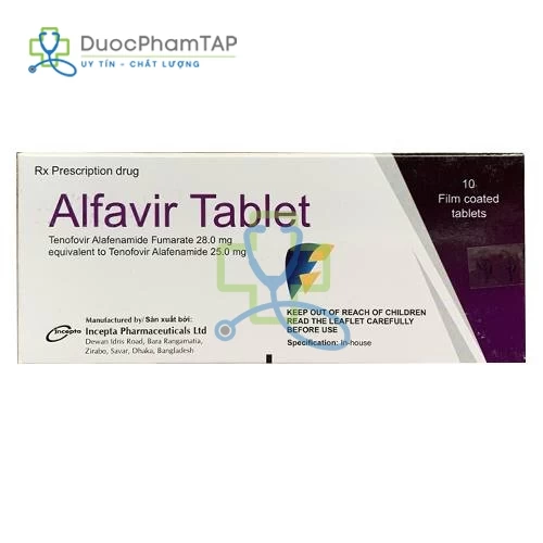 Alfavir Tablet 25mg - Tenofovir alafenamid Incepta