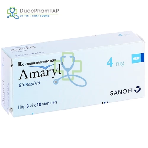 Amaryl 4mg - Glimepiride 4mg Sanofi