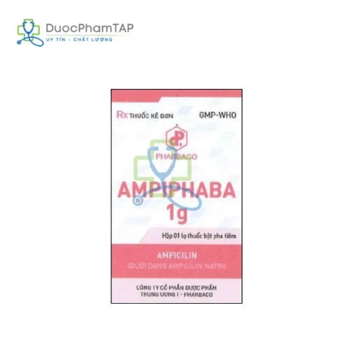 Ampiphaba 1g - Ampicilin 1g Pharbaco