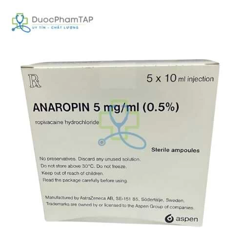 Anaropin - Ropivacain HCl 5mg/ml AstraZeneca