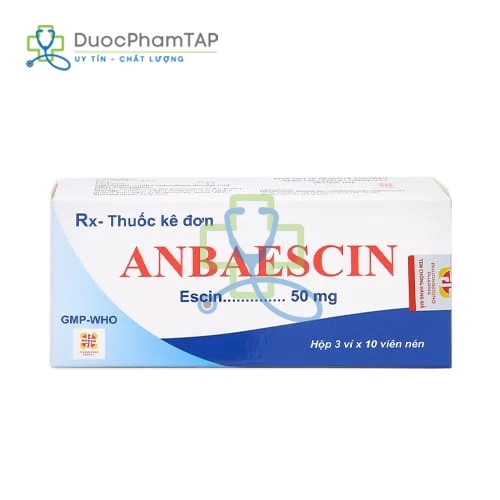 Anbaescin 50mg Phương Đông Pharma