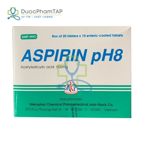 Aspirin pH8 500mg Mekophar