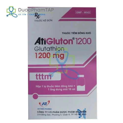 Atigluton 1200mg - Glutathion 1200mg tiêm truyền An thiên