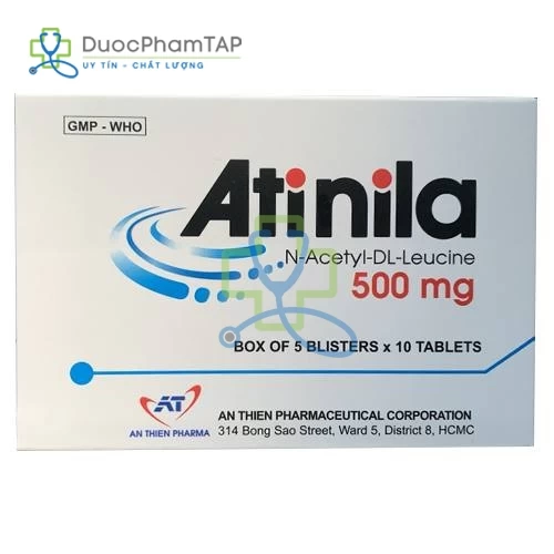Atinila - N-Acetyl- DL-Leucin 500mg An Thiên