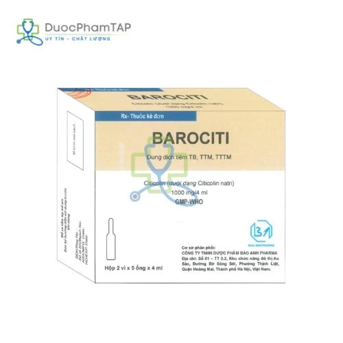 Barociti - Citicolin 1000mg/4ml Vinphaco
