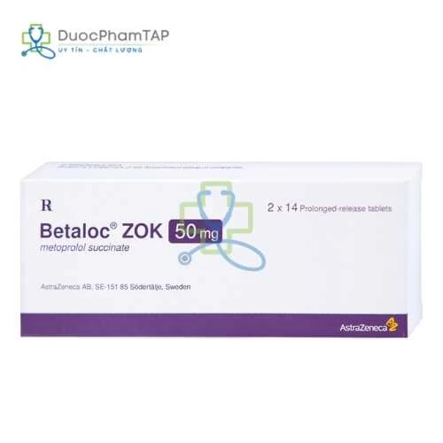 Betaloc Zok 50mg - Metoprolol AstraZeneca