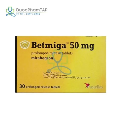 Betmiga 50 mg - Mirabegron Avara Pharma