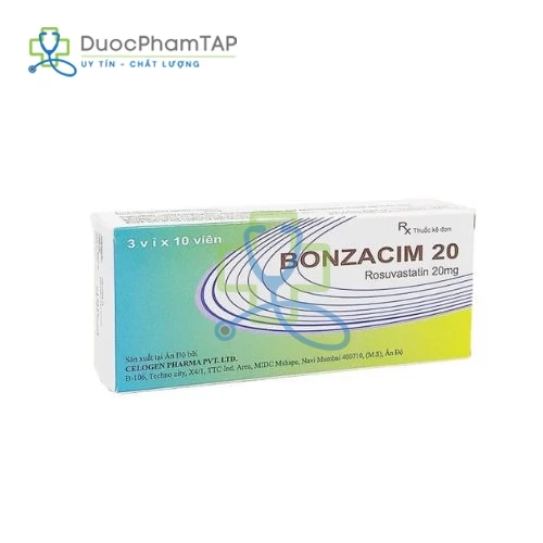Bonzacim 20 - Rosuvastatin 20mg Celogen Pharma