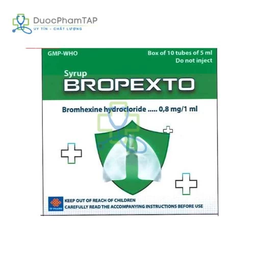 Bropexto - Bromhexin HCl 0,8mg/1ml TP Pharma