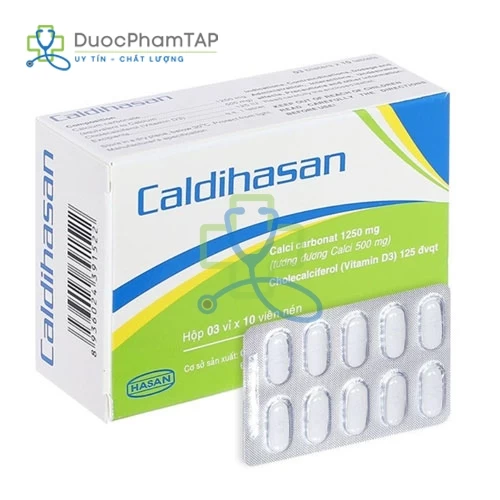 Caldihasan - Calci Carbonat + Vitamin D3 Hasan - Dermapharm