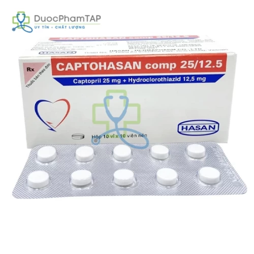 Captohasan comp 25/12.5 - Hasan - Dermapharm