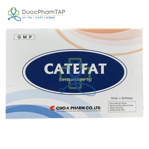 Catefat - Levocarnitine 1g/10ml Cho-A Pharm