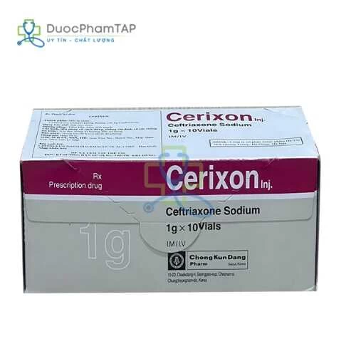 Cerixon inf - Ceftriaxon 1g Chong Kun Dang Pharm