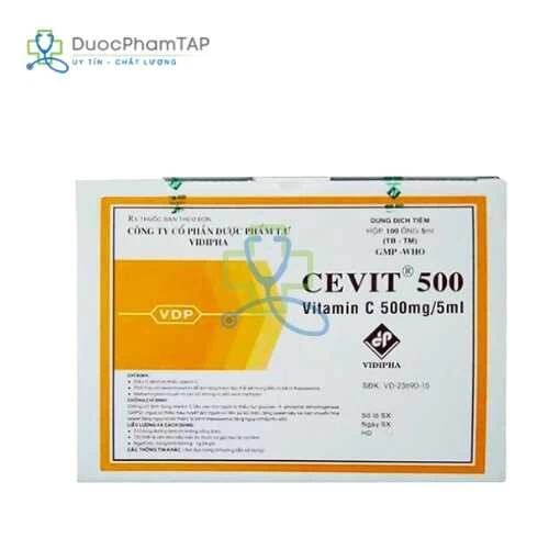Cevit 500 - Acid ascorbic 500mg/5ml Vidipha