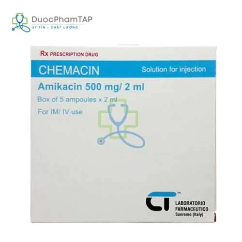 Chemacin - Amikacin 500mg/2ml Farmaceutico
