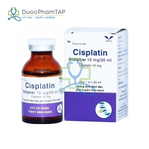 Cisplatin Bidiphar 10mg/ 20ml
