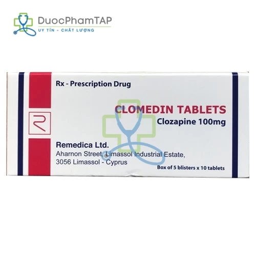 Clomedin tablets - Clozapine 100mg Remedica