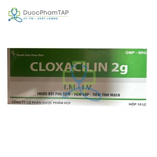 Cloxacilin 2g tiêm truyền VCP