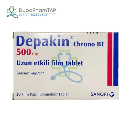 Depakine Chrono BT 500mg - Natri Valproate, Acid Valproic Sanofi