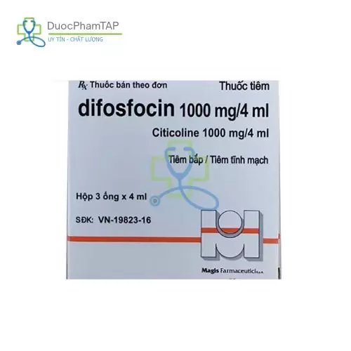 Difosfocin - Citicolin 1000mg/4ml Mitim