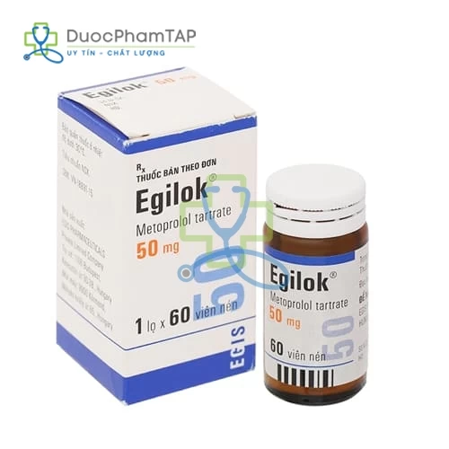 Egilok - Metoprolol tartrate 50mg Egis Pharma