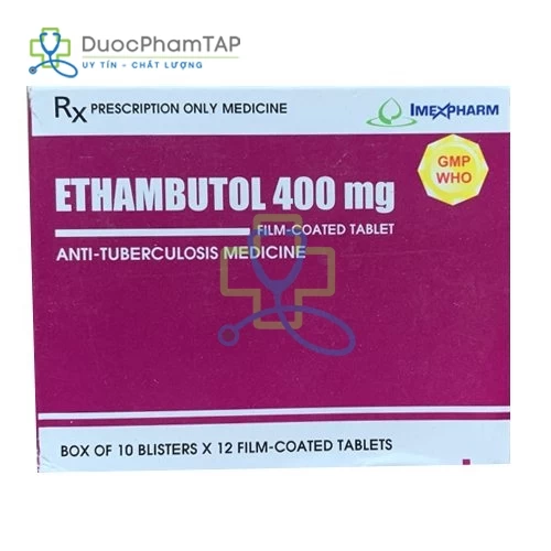 Ethambutol - Ethambutol Hydrochlorid 400mg Imexpharm