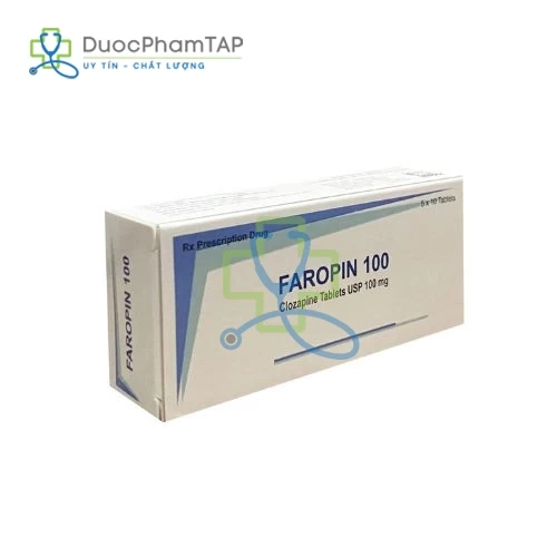 Faropin 100 - Clozapine 100 mg Kwality Pharmaceutical