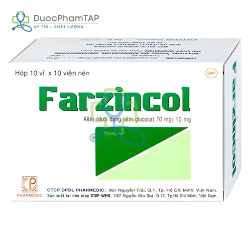 Farzincol - Kẽm 10mg Pharmedic
