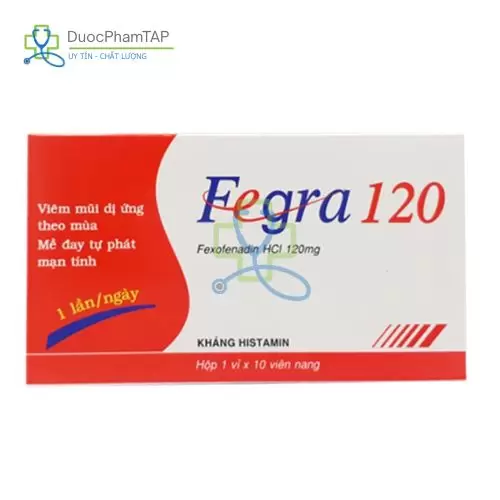 Fegra 120mg - Fexofenadine Pymepharco