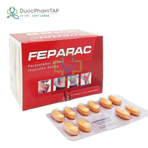 Feparac 325/400 vỉ US Pharma