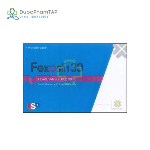 Fexosin 30 - Fexofenadin HCl US Pharma USA