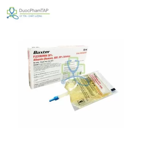 Flexbumin 20% - Albumin người 10g/50ml Baxalta