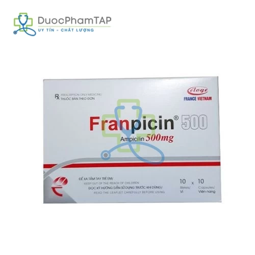 Franpicin 500mg - Ampicillin 500mg Eloge Việt Nam