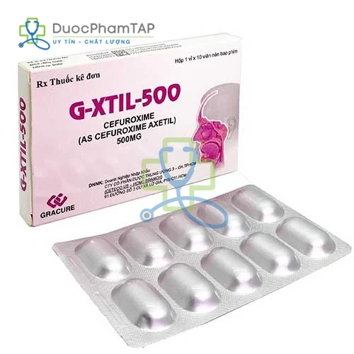 G-Xtil 500 - Cefuroxim 500mg Gracure Pharma