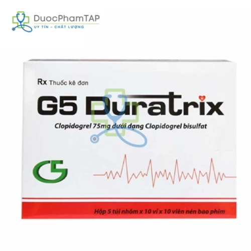 G5 Duratrix 75 - Clopidogrel 75mg Hataphar