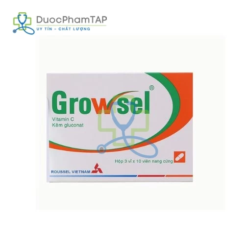 Growsel - Vitamin C + Kẽm Roussel