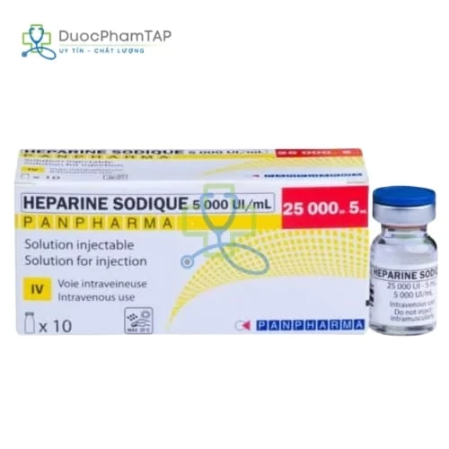 Heparine Sodique 5000UI/ml Panpharma