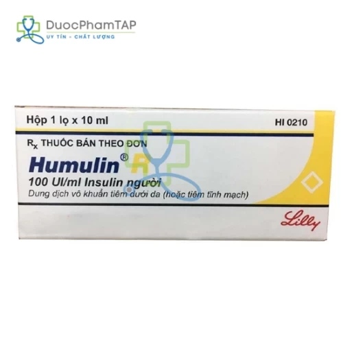 Humulin R - Insulin người 100IU/ml 10ml Eli Lilly