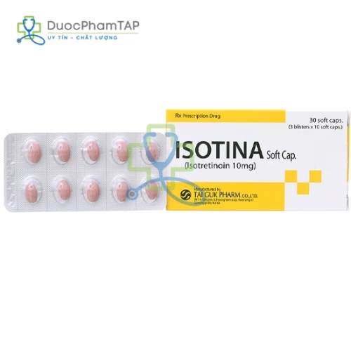 Isotina Soft Cap - Isotretinoin 10mg Tai Guk Pharm