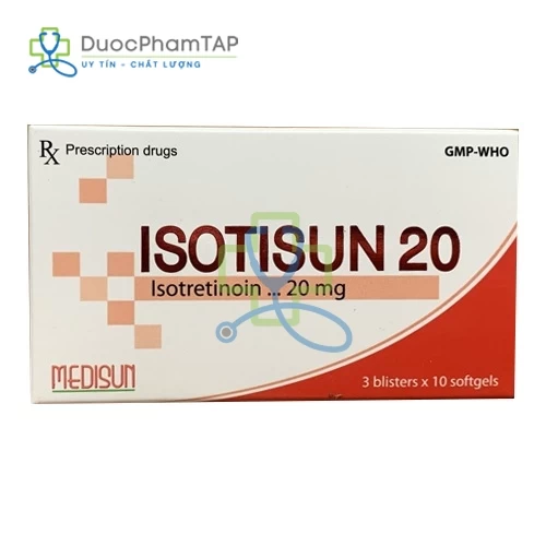 Isotisun 20mg - Isotretinoin Medisun