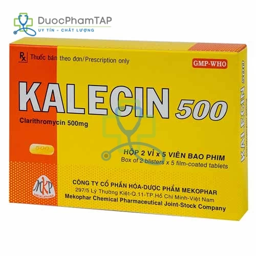 Kalecin 500 - Clarithromycin 500mg Mekophar