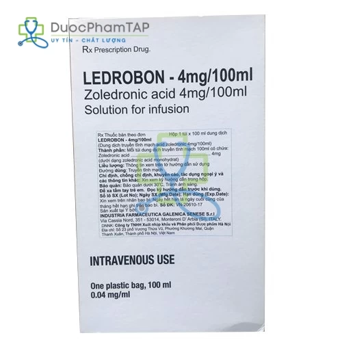 Ledrobon 4mg/100ml - Acid zoledronic Galenica