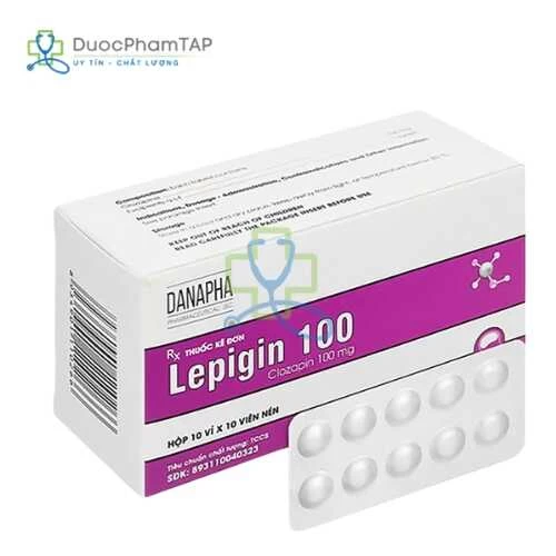 Lepigin 100 - Clozapin 100mg Danapha