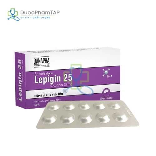 Lepigin 25 - Clozapin 25mg Danapha
