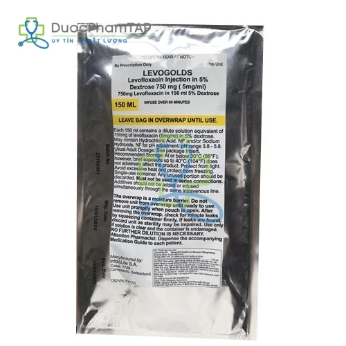 Levogolds - Levofloxacin 750mg/150ml InfoRLife SA