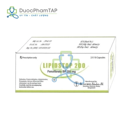 Lipidstop 200 - Fenofibrat 200mg