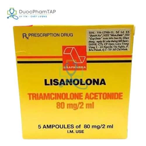 Lisanolona - Triamcinolone 80mg/2ml Lisapharma