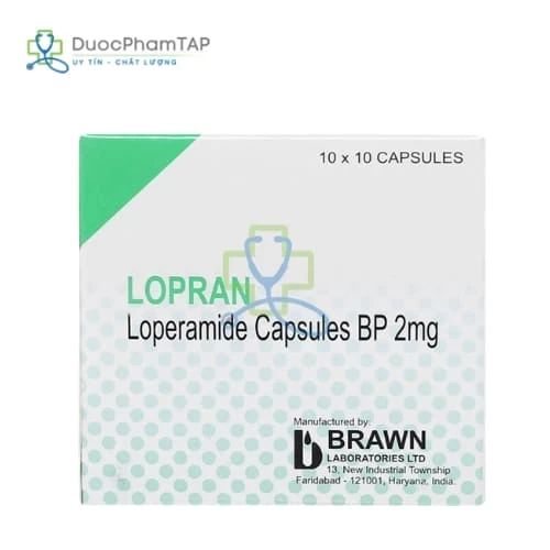 Lopran Capsules - Loperamid 2mg Brawn Laboratories